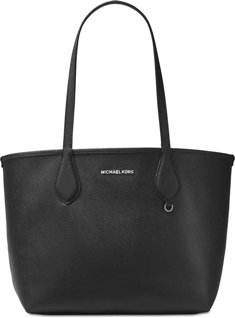 michael kors saige medium reversible tote black|Michael Kors Tote on sale.